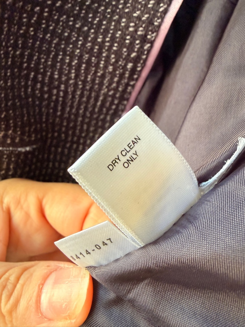 Ann Taylor Cropped Tweed Blazer Jacket Grey Tailored Peplum Fitted Office 2P - Picture 12 of 13